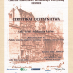 Łódź 2003 — Kurs nt. metod leczenia objawów starzenia i defektów skóry twarzy