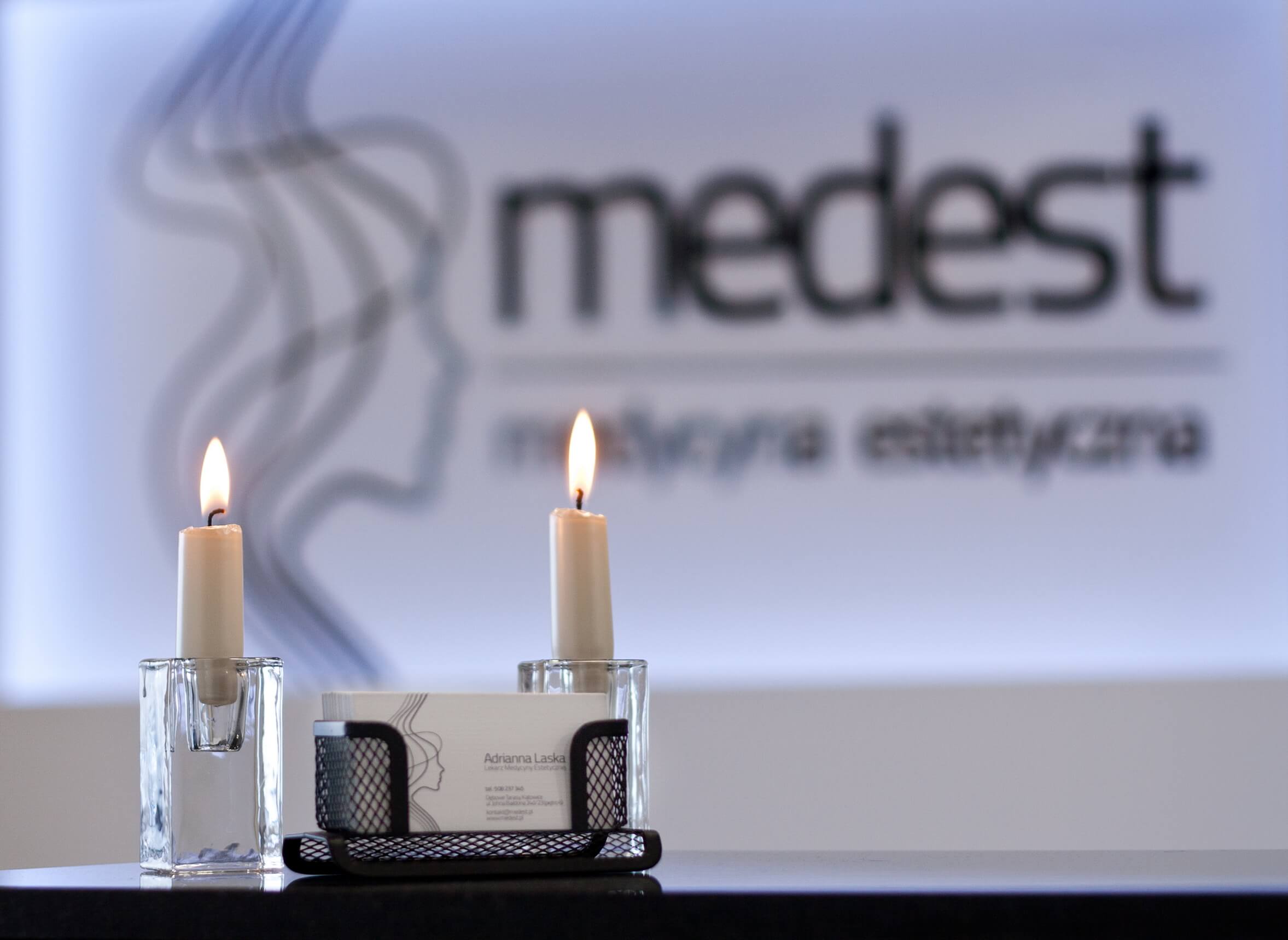 Detale wnętrza gabinetu Medest w Katowicach